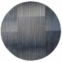Safavieh GAL115M-5R 5 ft. 3 in. x 5 ft. 3 in. Galaxy Round Power-Loomed Rug - Blue & Navy