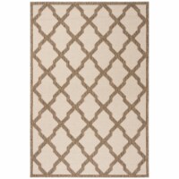 Safavieh BHS122C-5 5 ft. 3 in. x 7 ft. 6 in. Beach House Rectangle Power Loomed Area Rug, Cre