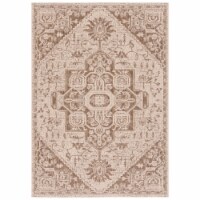 Safavieh BHS138B-5 5 ft. 3 in. x 7 ft. 6 in. Beach House Rectangle Power Loomed Area Rug, Bei