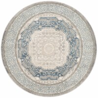 SAFAVIEH Sofia Collection SOF365A Light Grey / Blue Rug 11' round