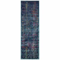 SAFAVIEH Granada Collection GRA351C Blue / Multi Rug 2' 2 x 7'