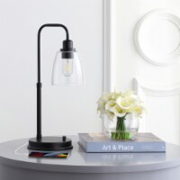 SAFAVIEH Pilar Table Lamp (Set of 2) | Navy / White |