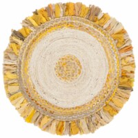 Safavieh CAP212D-3R 3 x 3 ft. Cape Cod Collection Global Round Hand Woven Rug, Gold & Natural