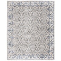 SAFAVIEH Brentwood BNT869G Light Grey / Blue Rug 8' X 10'