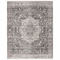 SAFAVIEH Vintage Persian VTP479F Grey / Charcoal Rug 6' x 9'