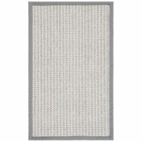 SAFAVIEH Palm Beach PAB615G Silver / Ivory Rug 3' x 5'