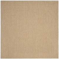 Safavieh CY8653-03021-5SQ 5 ft. 3 in. x 5 ft. 3 in. Courtyard Square Power-Loomed Rug - Natur