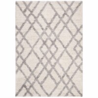 Safavieh BER214A-5 5 ft. 3 in. x 7 ft. 6 in. Berber Shag 200 Rectangle Power-Loomed Rug - Cre