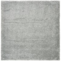 Safavieh RYG115G-7SQ 6 ft. 7 in. x 6 ft. 7 in. Royal Shag 100 Square Power-Loomed Rug - Silve