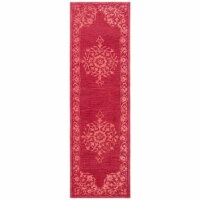 Safavieh DDY702Q-28 2 ft. 3 in. x 8 ft. Dip Dye Rectangle Hand-Tufted Rug - Red