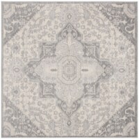 SAFAVIEH Brentwood Collection BNT816B Grey / Cream Rug 6'-7 X 6'-7 Square