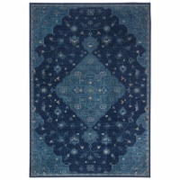 Safavieh VTG873-2330-5 5 ft. 3 in. x 7 ft. 6 in. Vintage Rectangle Power Loomed Area Rug, Nav