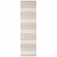 SAFAVIEH Natura NAT750F Handwoven Grey / Ivory Rug 2' x 6'