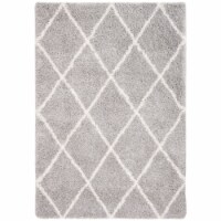 Safavieh FNT815G-8 8 x 10 ft. Fontana Shag Rectangle Rug - Grey & Cream