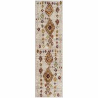 SAFAVIEH Sagamore SAG424A Light Grey / Terracotta Rug 2' 3 x 10'