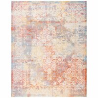 SAFAVIEH Windsor Collection WDS303A Cream / Purple Rug 9 X 13