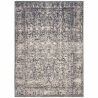 SAFAVIEH Vintage Oushak Collection VOS233M Navy/Ivory Rug 6' 7 round