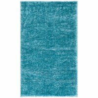 Safavieh AUG900K-3 3 x 5 ft. August Shag 900 Power-Loomed Rectangle Rug - Turquoise