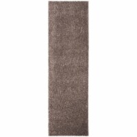 Safavieh AUG900R-28 August Shag Power Loomed Runner Area Rug, Taupe - 2 ft.-3 in. x 8 ft.