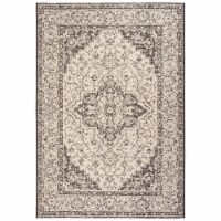 Safavieh BHS137U-5 5 ft. 3 in. x 7 ft. 6 in. Beach House Rectangle Power Loomed Area Rug, Cre
