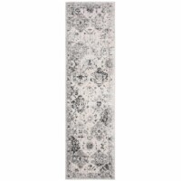 SAFAVIEH Madison Collection MAD611G Silver / Grey Rug 2' 3 x 12'