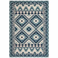 Safavieh VER096-3934-5 5 ft. 3 in. x 7 ft. 7 in. Veranda Rectangle Power Loomed Area Rug, Tur