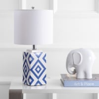 SAFAVIEH Crescendo Tiered Crystal Lamp | Clear / White |