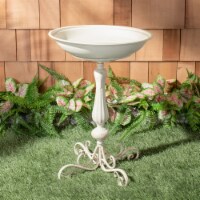 Safavieh PAT5023A Orian Bird Bath, Pearl White