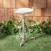 Safavieh PAT5024A Ashlan Bird Bath, Pearl White