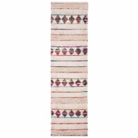SAFAVIEH Natura NAT657A Handwoven Ivory / Red Rug 2'-3 X 8'