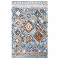 Safavieh CSB618F-28 2 ft. 3 in. x 8 ft. Hand Tufted Shag & Flokati Casablanca Runner Rug, Gre