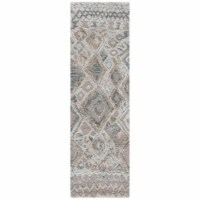 Safavieh CSB618X-28 2 ft. 3 in. x 8 ft. Hand Tufted Shag & Flokati Casablanca Runner Rug, Gre