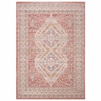 SAFAVIEH Kenitra Collection KRA692U Pink / Grey Rug 5' x 8'