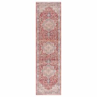 SAFAVIEH Kenitra Collection KRA628R Red / Blue Rug 2' 2  x 10'