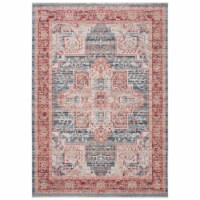 SAFAVIEH Kenitra Collection KRA659M Blue / Red Rug 4' x 6'