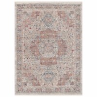 SAFAVIEH Kenitra Collection KRA672A Ivory / Pink Rug 4' x 6'