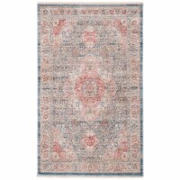 SAFAVIEH Kenitra Collection KRA672M Blue / Ivory Rug 3' x 5'