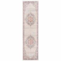 SAFAVIEH Kenitra Collection KRA678F Grey / Blue Rug 2' 2 x 8'