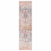 SAFAVIEH Kenitra Collection KRA676G Grey / Light Blue Rug 2' 2  x 8'