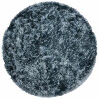 SAFAVIEH Ocean Shag Collection OCG101M Handmade Slate Rug 8' round