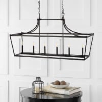 SAFAVIEH Aroris 6 Light 49 Inch Pendant | Oil Rub Bronze |