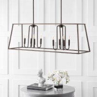 SAFAVIEH Onia 8 Light 49 Inch Pendant | Oil Rub Bronze |