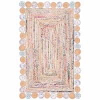 Safavieh CAP201B-3 3 x 5 ft. Cape Cod Hand Woven Rectangle Rug, Beige & Multi Color