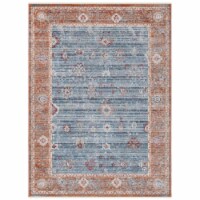SAFAVIEH KRA696N Kenitra 600 Blue / Red 4' x 6'