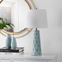 SAFAVIEH Velor Table Lamp (Set of 2) | Blue |