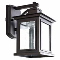 SAFAVIEH Gorgen Outdoor Wall Lantern | Oil Rub Bronze |