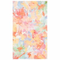 SAFAVIEH Florist Collection FLS154C Yellow / Plum Rug 3' x 5'