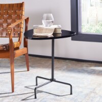 SAFAVIEH Berlin Tripod Side Table Black / Black