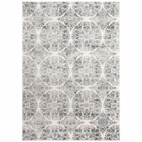 SAFAVIEH Isabella Collection ISA958H Charcoal / Ivory Rug 4 X 6