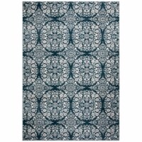 SAFAVIEH Isabella Collection ISA958N Navy / Ivory Rug 8 X 10